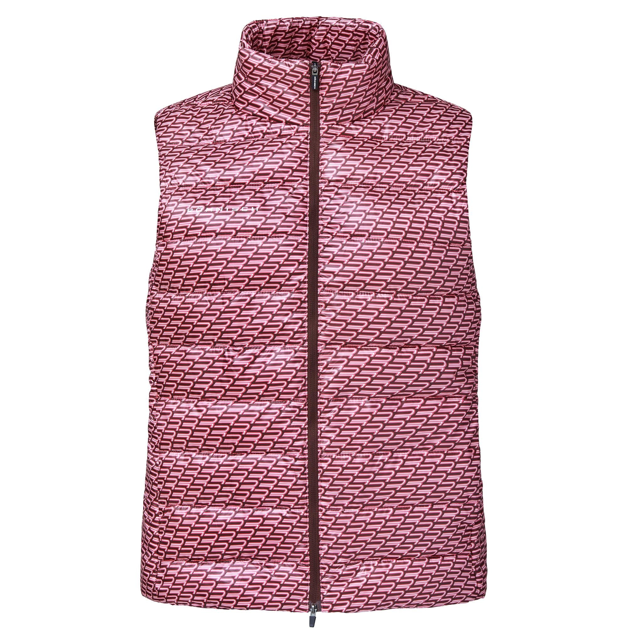Rohnisch Airlite Padded Ladies Golf Vest Carmin Rose Retro R Mono